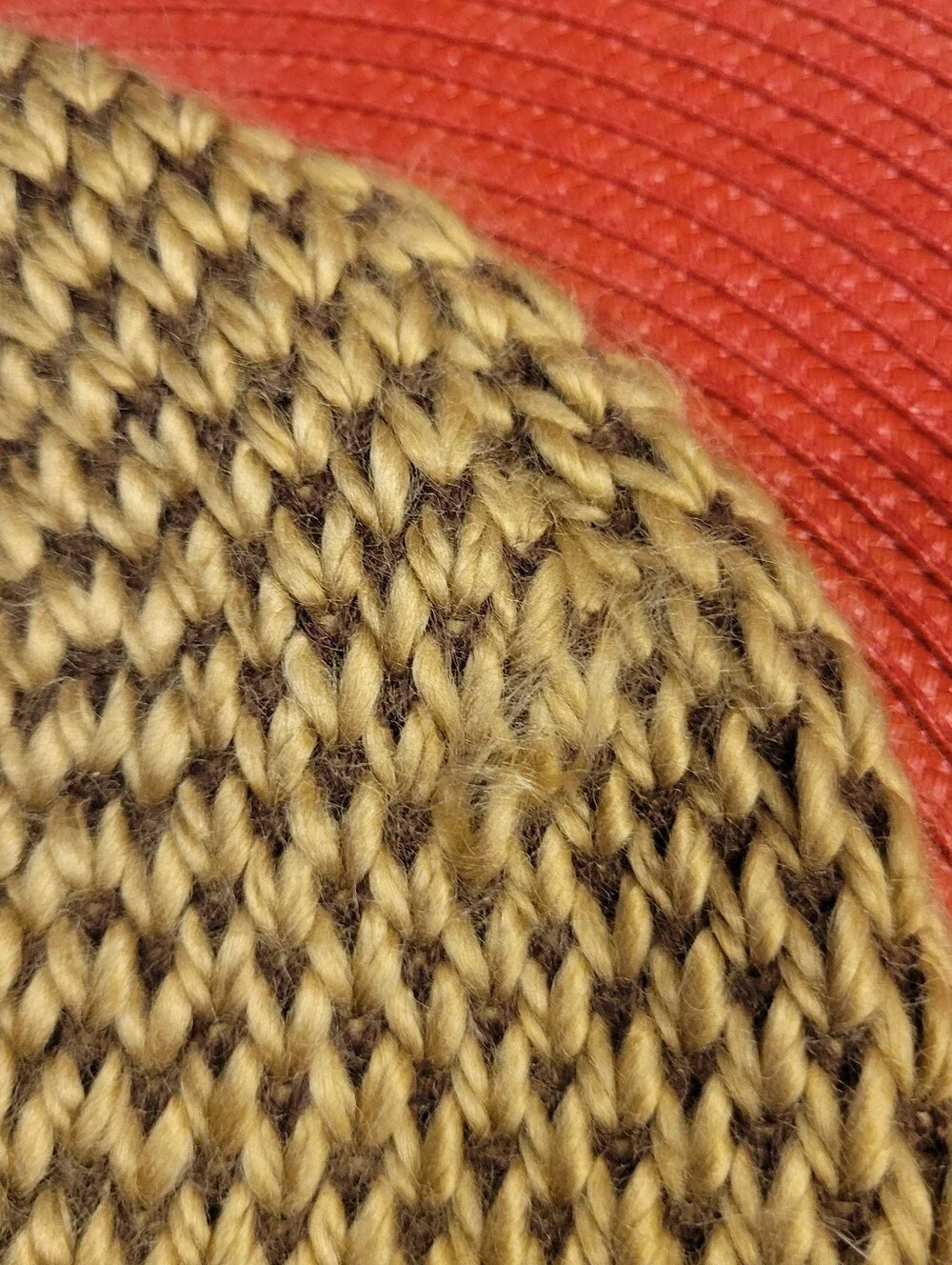 ❄️EUC~ The North Face Olive-Tone Two-Thread Knit Unisex Beanie